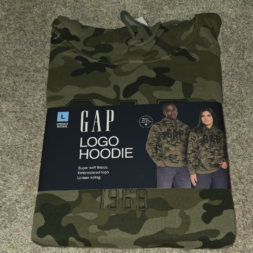 GAP Green Camouflage Hoodie